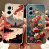 Clear For Redmi 10 5G 2022 Case Cover Luxury Butterfly Love Fashion Flowers Cool Lion Painted Casing 22041219G 22041219NY