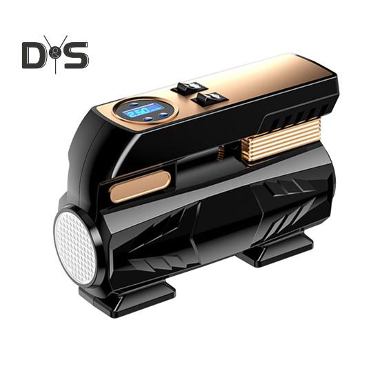 Накачка автомобильных шин Портативный воздушный компрессор 4 режима Регулируемый малошумный цифровой манометр для шин Электрический велосипедный насос со светодиодной подсветкой