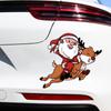 Christmas Car Sticker Santa Claus Elk Cartoon Car Body Auto Glass Mirror Window Wall Decoration Static Stickers