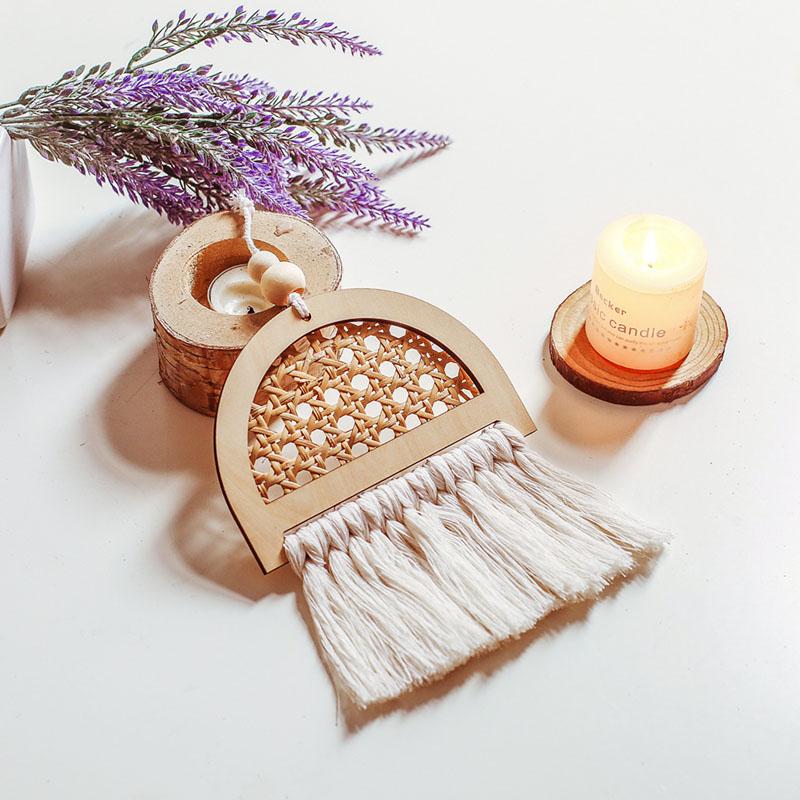 Тканый настенный гобелен макраме в богемном стиле в стиле бохо, домашний декор для комнаты, ручная работа