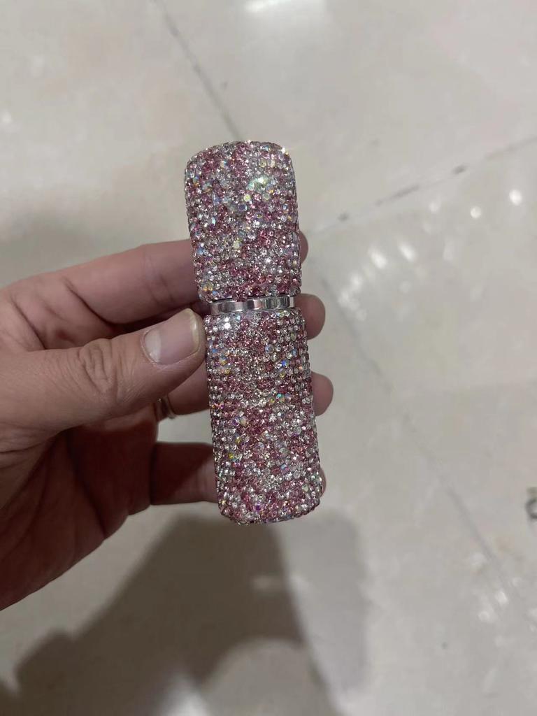 Diamond-encrusted Perfume Decanter 10ml Trial Size Cosmetic Travel Spray Bottle