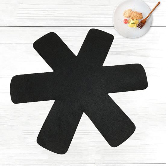 12 Pcs Non-stick Pan Protective Mat 3 Sizes Water Absorbent Soft Anti-scalding Avoid Scratch Pot
