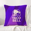 Наволочка с мексиканским вкусом T-Taco Bell, натуральный лен, органическая ткань, двусторонняя печать, дышащая, идеально подходит для домашнего декора