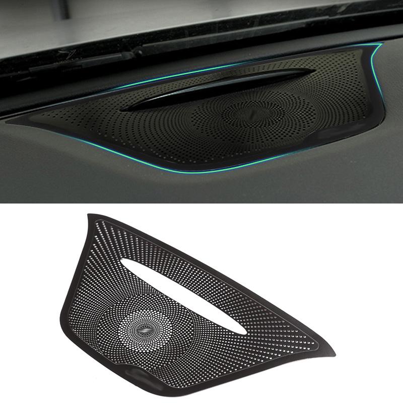 Car Audio Speaker For Mercedes Benz GLA Class X156 CLA Class C117 A Class W176 Dashboard Loudspeaker Stickers Cover