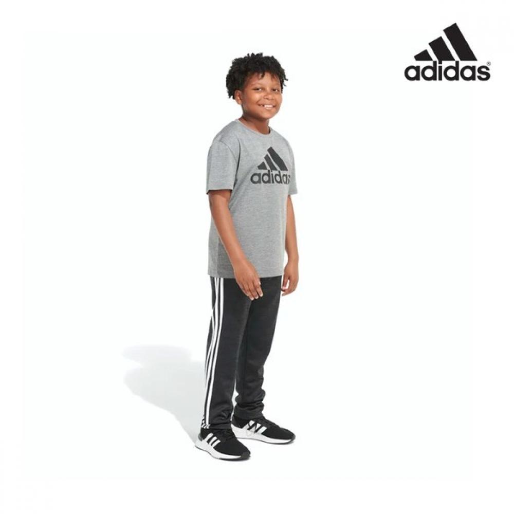 [Adidas Junior] Брюки Adidas Junior Training унисекс осень-зима черный белый с начесом Ak5844