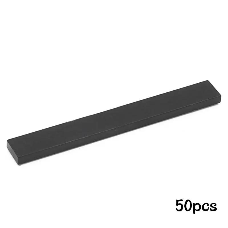 Нетоксичные 50 шт. Гладкие 1x8 DIY Строительные Блоки Фигурки Кирпичики 10 Цветов Образовательные Креативные Размер Совместимый с 4162 Игрушки Для Детей