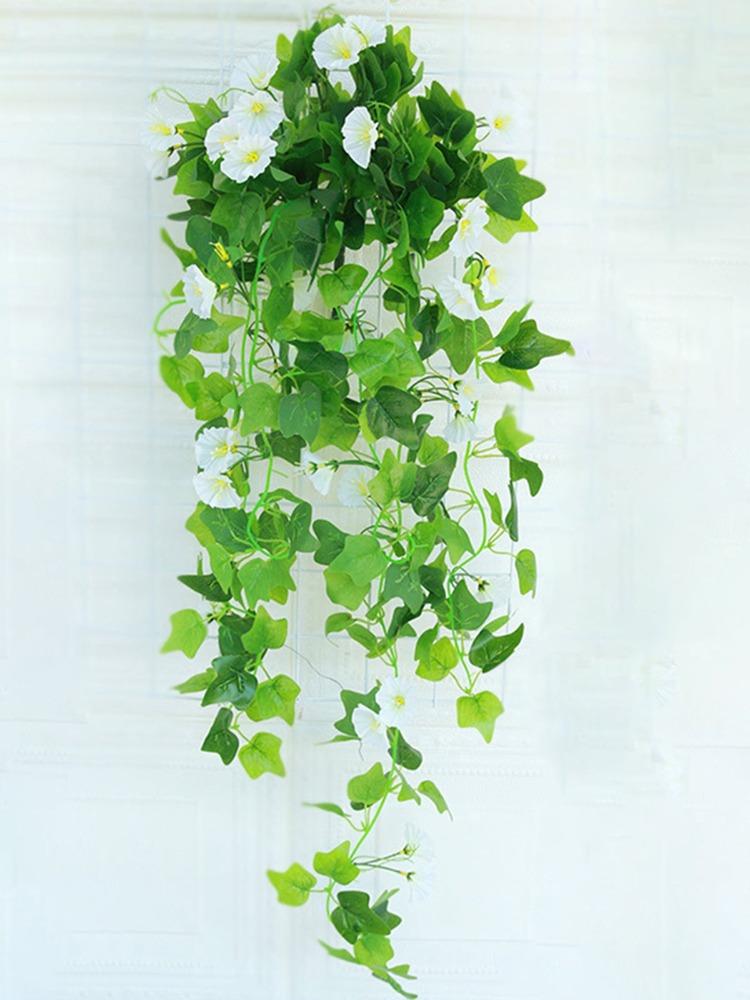 1 шт. искусственный цветок искусственный ротанг поддельные растения настенный ипомея цветок искусственный цветок свадьба домашний декоративный