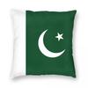 Наволочка Флаг Пакистана Двусторонняя печать Тканевая Наволочка Декоративная Наволочка Чехол на Подушку для Сиденья Молния 40*40см