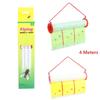 Клейкая лента от мух Рулон Сильный клей Нетоксичный Подвесной ловушка для мух Бумага Без запаха для школьной столовой Продуктового магазина Борьба с вредителями