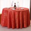 Пылезащитная скатерть для банкетного стола, Роскошная настольная дорожка, Жаккардовая круглая скатерть, Украшение для дома
