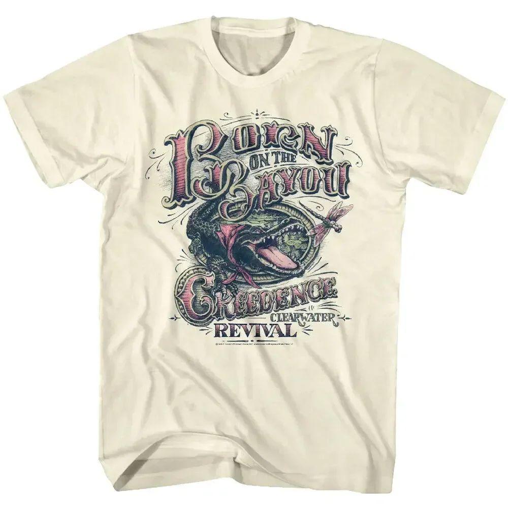 Hip Pop Rock Heavy T Shirts Creedence Clearwater Revival Bikers Oversize T Shirt Funny Print Cotton Streetwear Tops Unisex