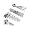 Cutlery Set Stainless Steel with 6 Dessert Spoon 6 Spoon 6 Knives 6 Fork Flatware Set for Restaurant House Party