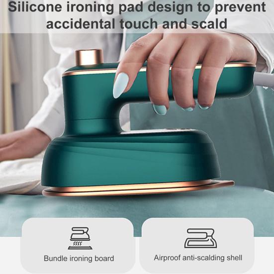 Ручной паровой утюг со складной ручкой Компактный размер для сухого и влажного использования Портативная отпариватель для одежды Гладильная машина для дома