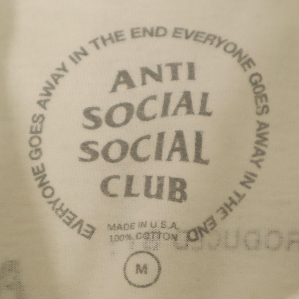 ANTI SOCIAL SOCIAL CLUB сделано в Японии Футболка с коротким рукавом M белая Мужская Б/У