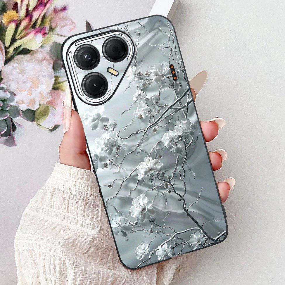 For Tecno Pova 7 5G Cover Case LJ7 Luxury Butterfly Love Fashion Flowers Cool Lion Painted Phone Case For Techno Pova7 5G Bumper