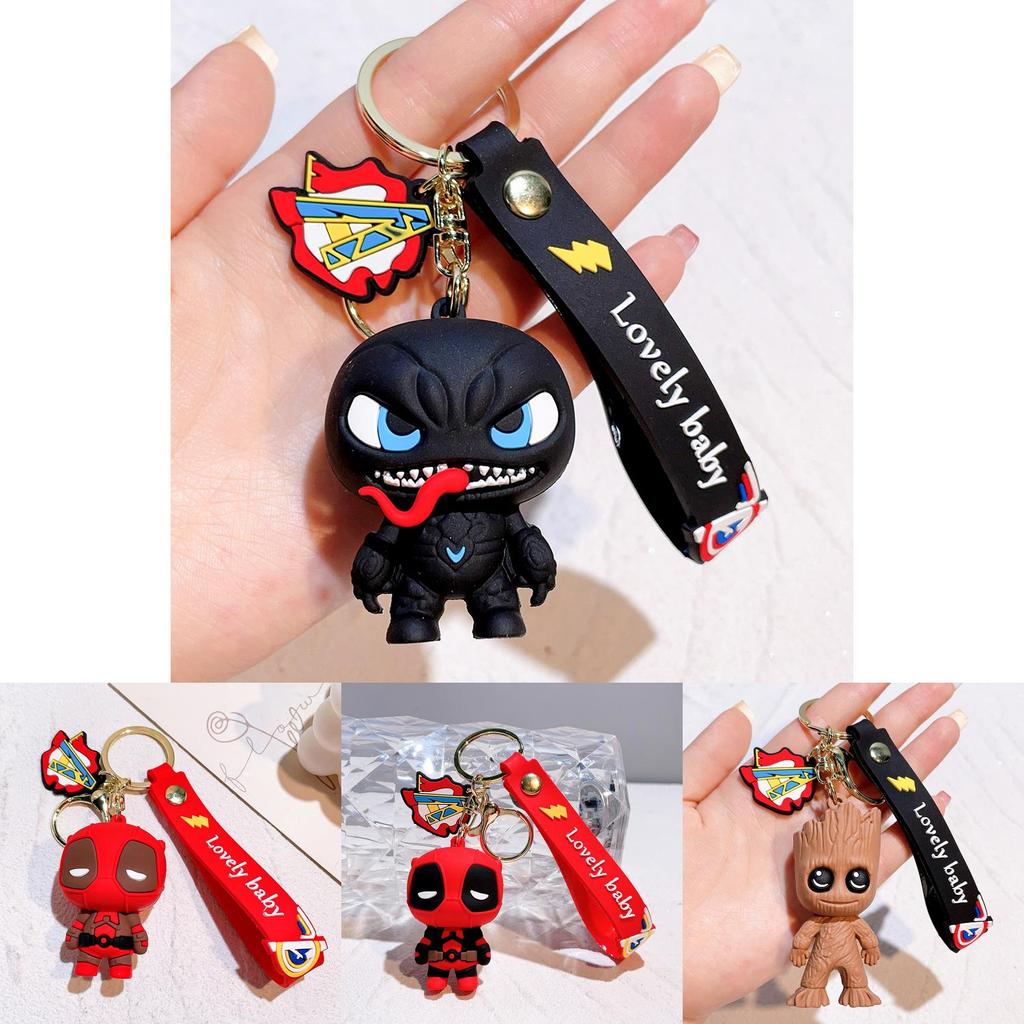 Unique 2024 Deadpool Keychain Silicone Gift