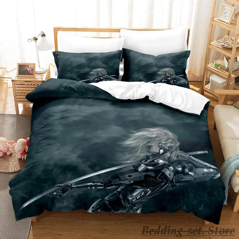 Комплект постельного белья Game Metal Gear Rising Revengeance Single Twin Full Queen King Size Bed Set Adult Kid Bedroom Duvetcover Sets