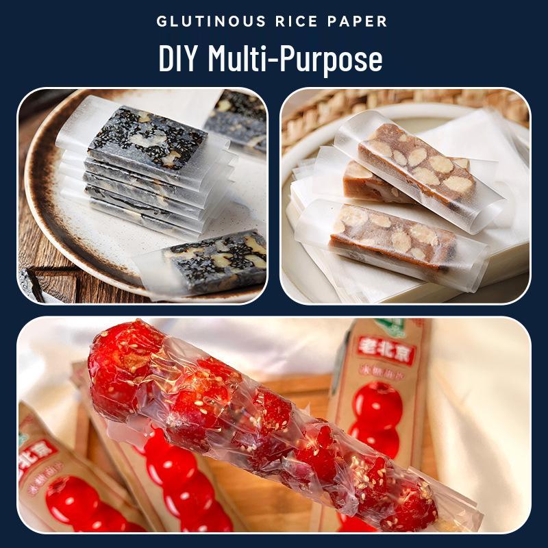 Леденец из боярышника Нуга Съедобная рисовая бумага 500 листов для выпечки