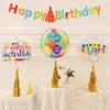 Round Transparent Happy Birthday Balloon Table Floating Decoration Children'S Year Old Scene Arrangement Props Bobo Ball Girl