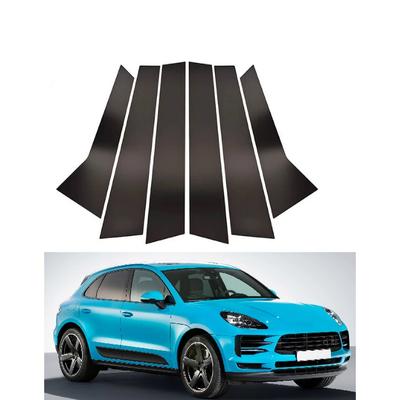 6 шт., автомобильные стойки, накладка на дверь, окно, крышка для Porsche Macan 2014, 2015, 2016, 2017, 2018, 2022, аксессуары, авто