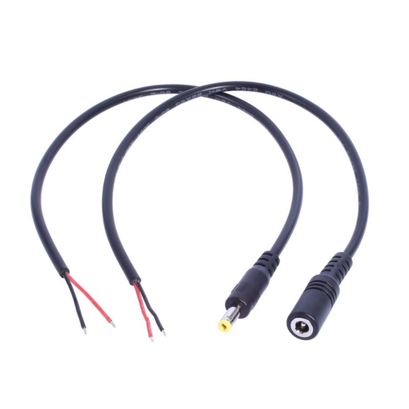 4017 Male/Female Plug to Open End Cable 4.0mmx1.7mm Plug Power Pigtails Cable for Computer Power Supply Repair