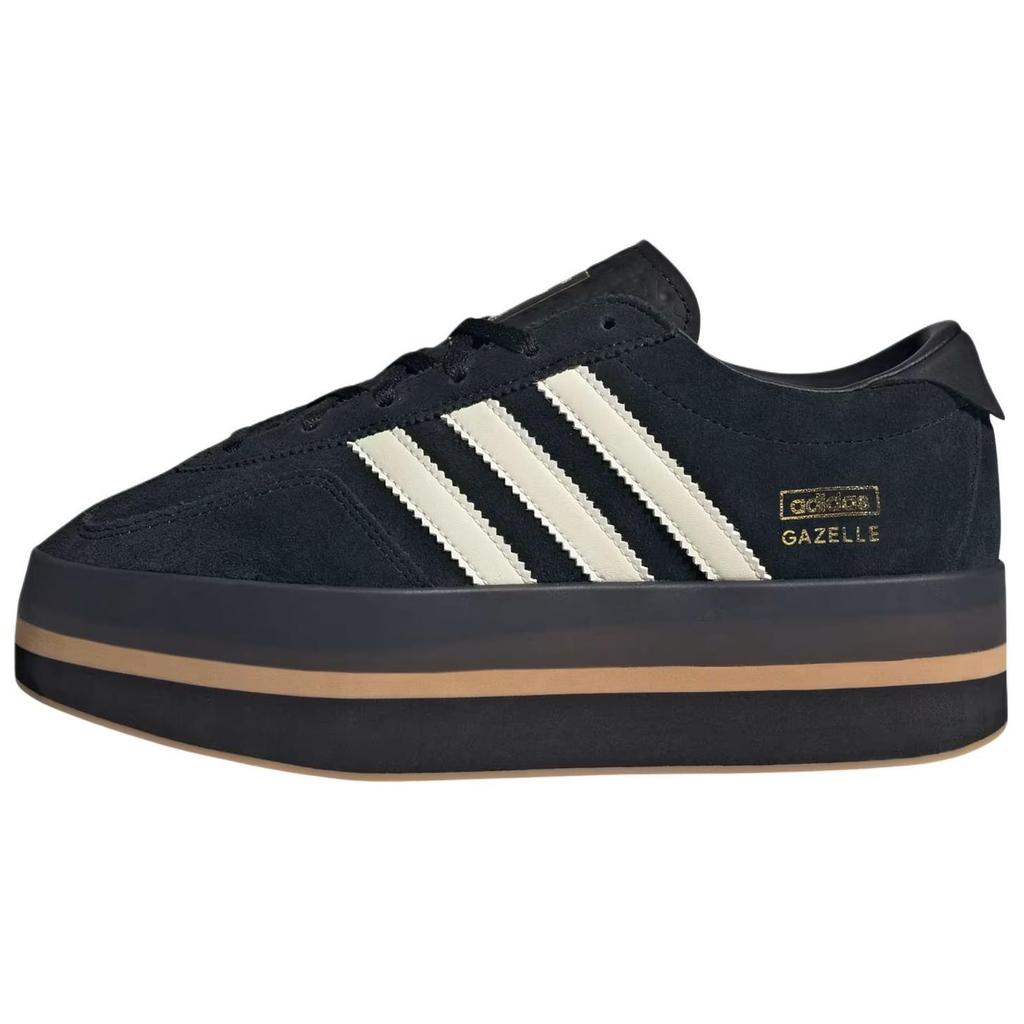 Gazelle Wmns Adidas Originals Stack 'Черный Кремовый Каучук' Женские JS0239