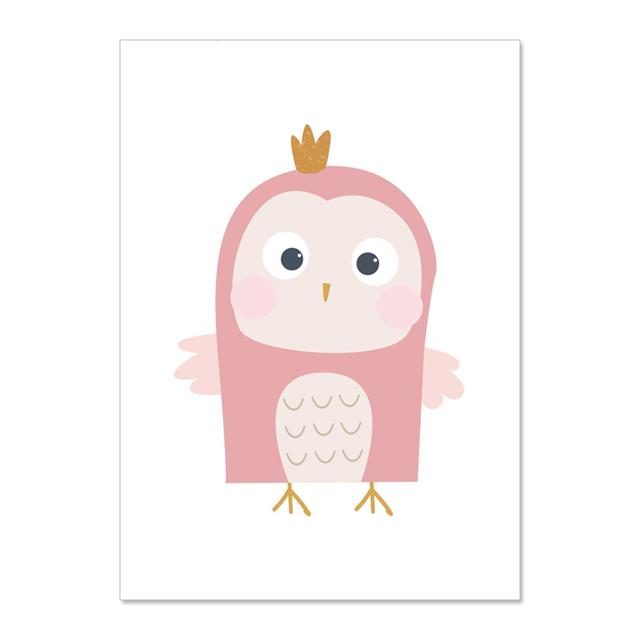 Colorful Alphabet Rainbow Sun Rabbit  Wall Art Canvas Painting Nordic Posters And Prints Wall Pictures For Baby Kids Room Decor No Frame