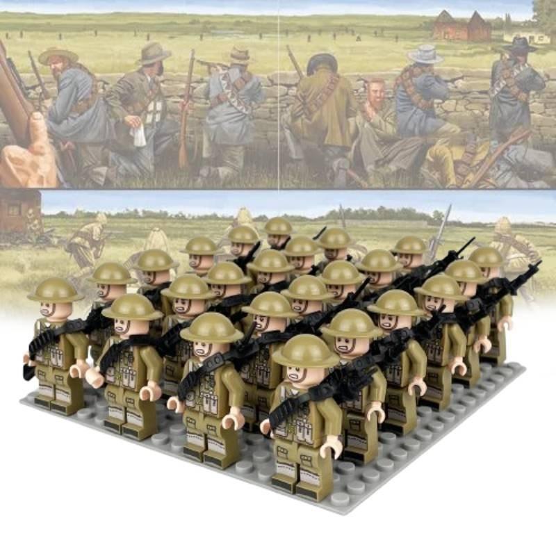 Small Particle Soldier Building Blocks Durable Abs Plastic Construction