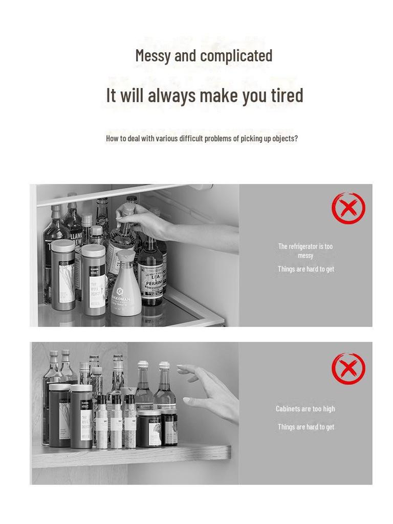 Вращающаяся пластиковая подставка для специй и органайзер для косметики