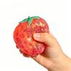 Прозрачная клубничная пищалка с блестками, медленно восстанавливающая форму, для снятия стресса, имитация фрукта, фиджет-игрушка, антистрессовый сенсорный мяч, инструмент для декомпрессии