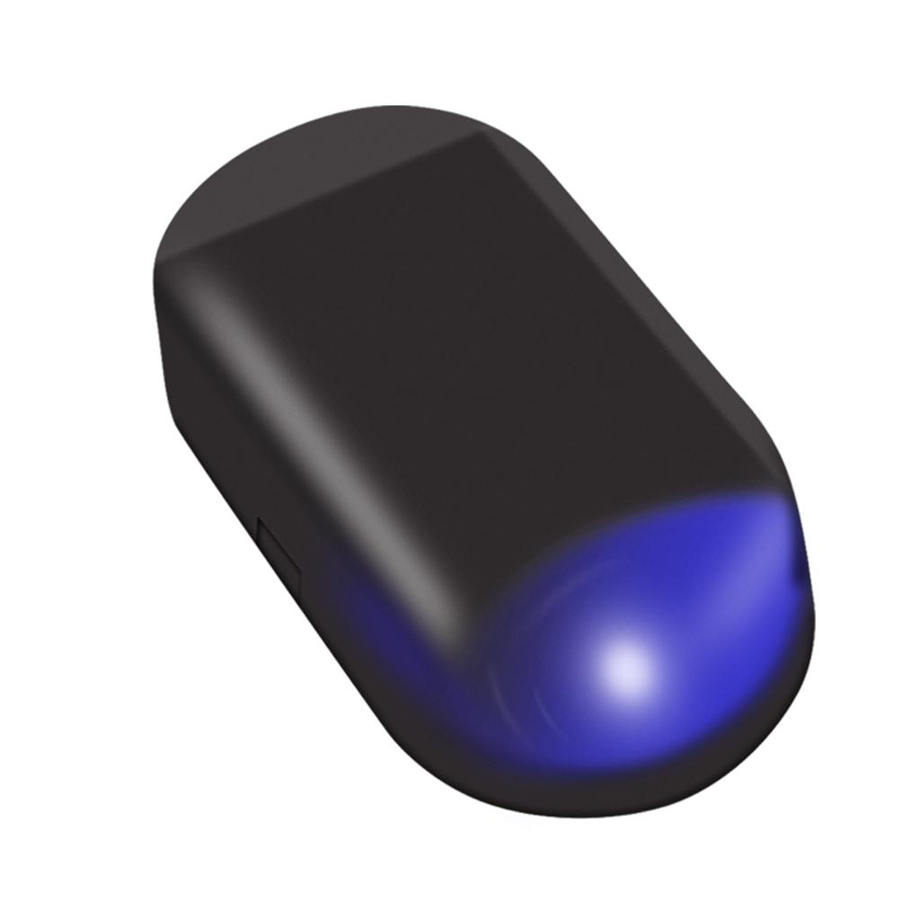 1 шт. универсальный автомобильный светодиодный светильник системы безопасности, предупреждение о краже, мигающая вспышка, поддельная солнечная сигнализация