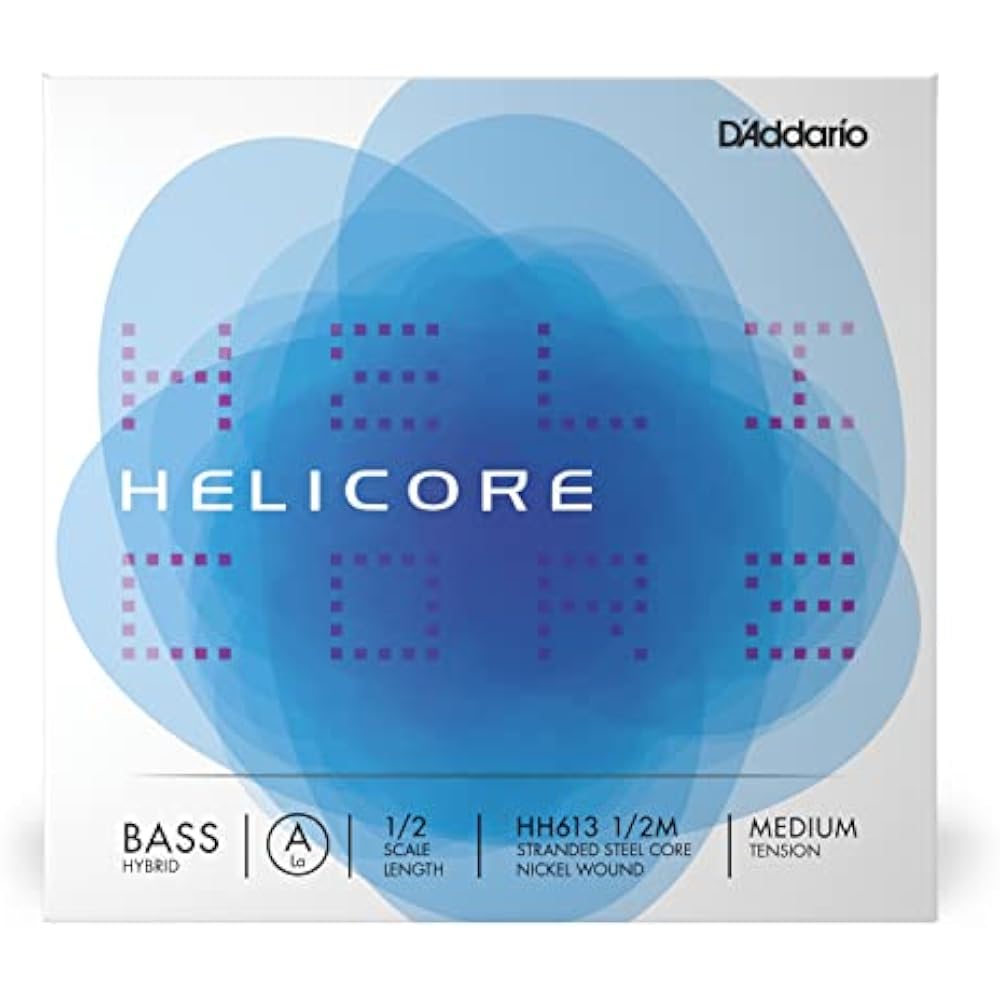 Струны D'Addario Daddario Rose для контрабаса Wood (Контрабас) Helicore Hybrid Струна A HH613 1/2M Me...