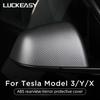For Tesla Model 3 Y X Exterior Mirror Protection Cover Carbon Fiber Piano Black 2023 Version Rearview Mirror Housing Accessories
