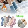 Coral Velvet Socks Autumn and Winter Mid-calf Socks Home Velvet Thickened Plush Floor Socks Monthly Socks Boat Socks Long Socks
