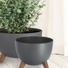 KADAX Горшок Кашпо Чаша Вставка 29+40см Антрацит