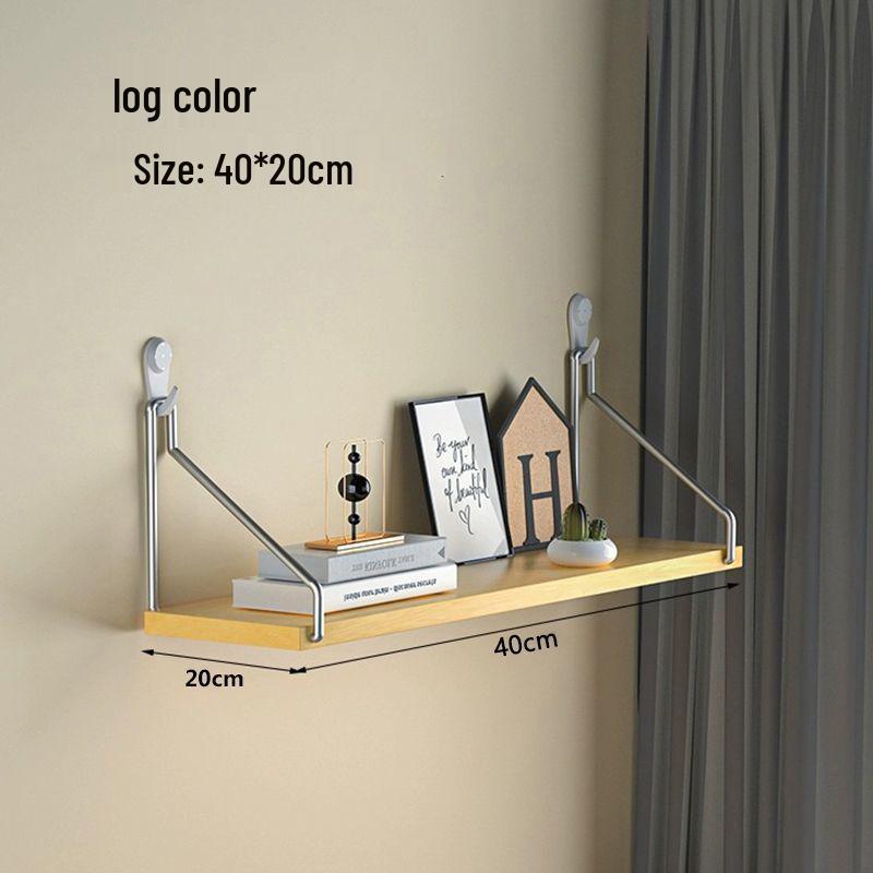 Настенная железная полка для хранения без сверления для декора ТВ, гостиной или спальни.