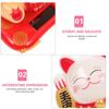 Iplusmile 3 Pieces Lucky Cat Bobblehead Doll Solar Moving Lucky Cat Car Figurine Lucky Cat Solar Automatic Moving Cute Lucky Cat Electric Right Hand