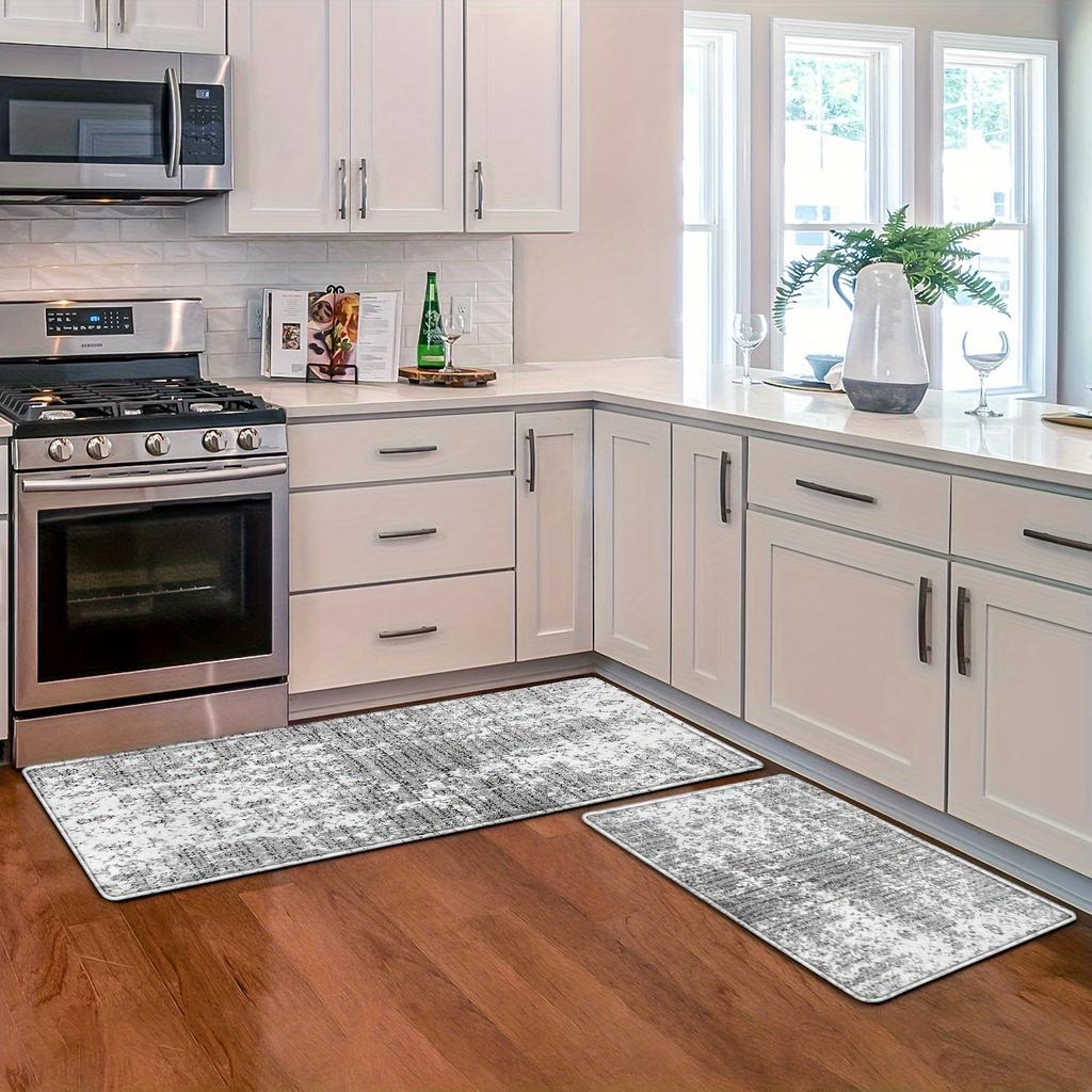 1 шт., коврик для бега в скандинавском стиле, кухонный коврик, мягкий утолщенный кухонный коврик, водонепроницаемый, нескользящий, маслостойкий, напольный коврик, коврик для бега