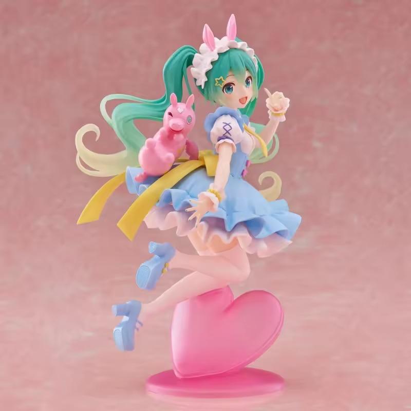 In Stock Genuine Model Taito Hatsune Miku x Rody 17cm AMP Fairy Tale Figure Pretty Anime Figurine Collection Toys Festival Gift