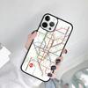 Чехол для телефона с картой лондонского метро для iPhone 17 Air 15 Pro MAX 16 Plus 14 12 11 13 coque