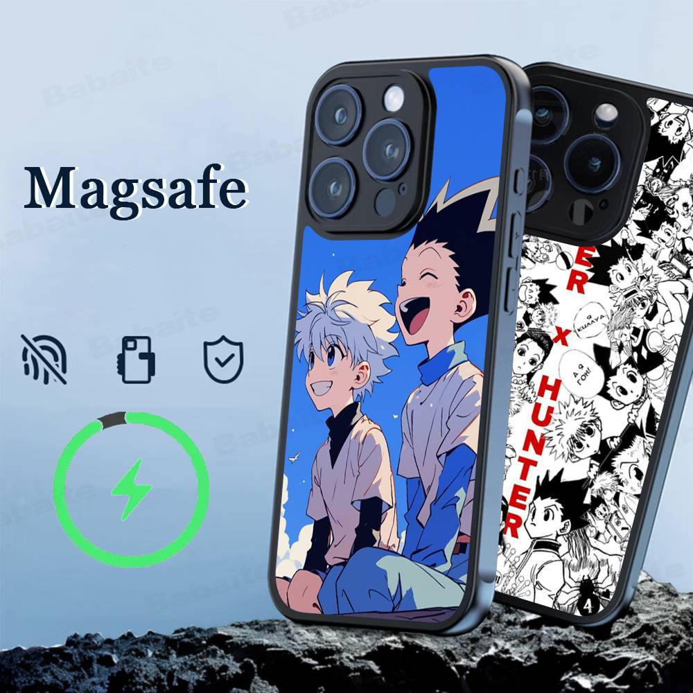 Классический Популярный Аниме H-Hunter X H-Hunter Игровой Чехол для Телефона Магнитный Чехол Для IPhone 16 14 13 12 11 15 Pro Max Plus Для Magsafe