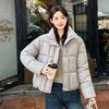 Women's clothing winter new fashion loose and thin stand-up collar short down cotton clothing warm jacket women's bread clothing