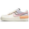 Air Force 1 Shadow Orange Chalk Pink Glaze Women Sneakers Cream Sail Dark-Obsidian CI0919-111