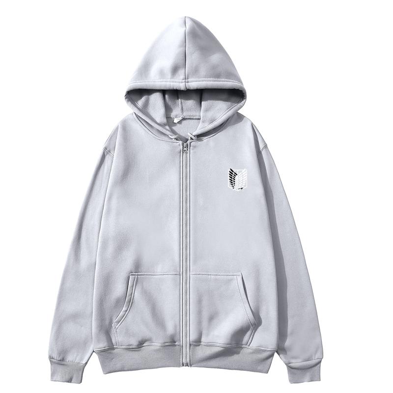 Japan Anime Attack On Titan Women Zip Hoodies Autumn Casual Pullover Sweats Zip Hoodie Fashion Sweatshirts Zip Sweatshirt Clothes