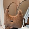 2025 New Autumn Fluffy Handbag Women's Shoulder Underarm Bag Fashion Plush Bag Messenger Bag Plush Hand Bag