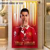 Beach TowelCristiano Ronaldo Custom Name Text Personalized Soft Towel for Beach Pool Indoor Home Decor Gift