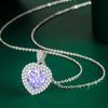 BELLA BOX Heart Pendant Necklace Multiple Colour Fashion Wedding Engagement Jewelry