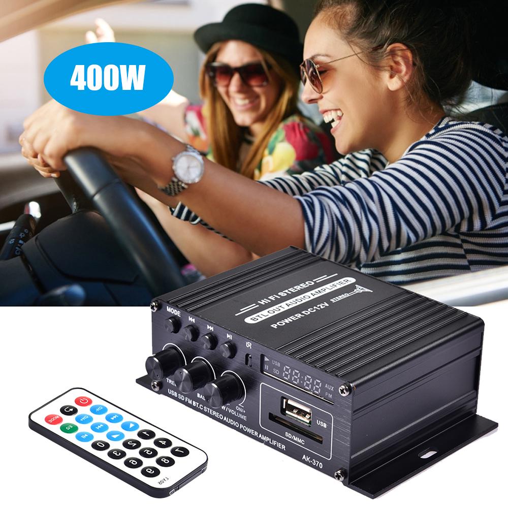 400 Вт DC12V BT усилитель HiFi автомобильный стерео музыкальный приемник FM MP3 усилитель мощности