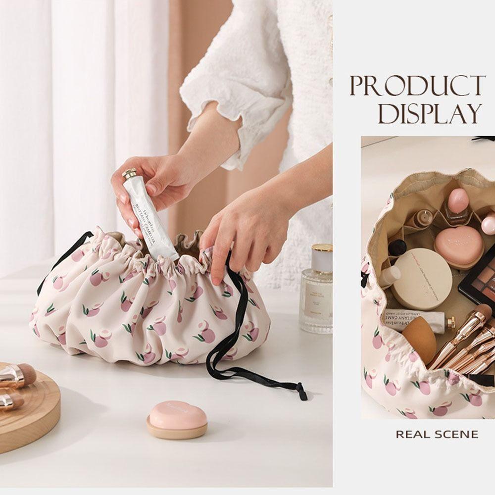 Drawstring Drawstring Makeup Bag Large Capacity Women's Wash Bag Convenient Cosmetic Bag  Daily Use