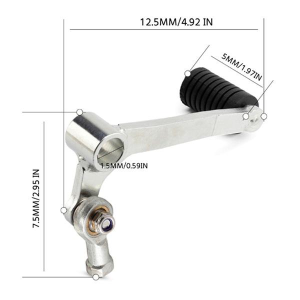 Рычаг переключения передач и подножка для мотоцикла Yamaha YZF R25/R3, MT-25/MT-03